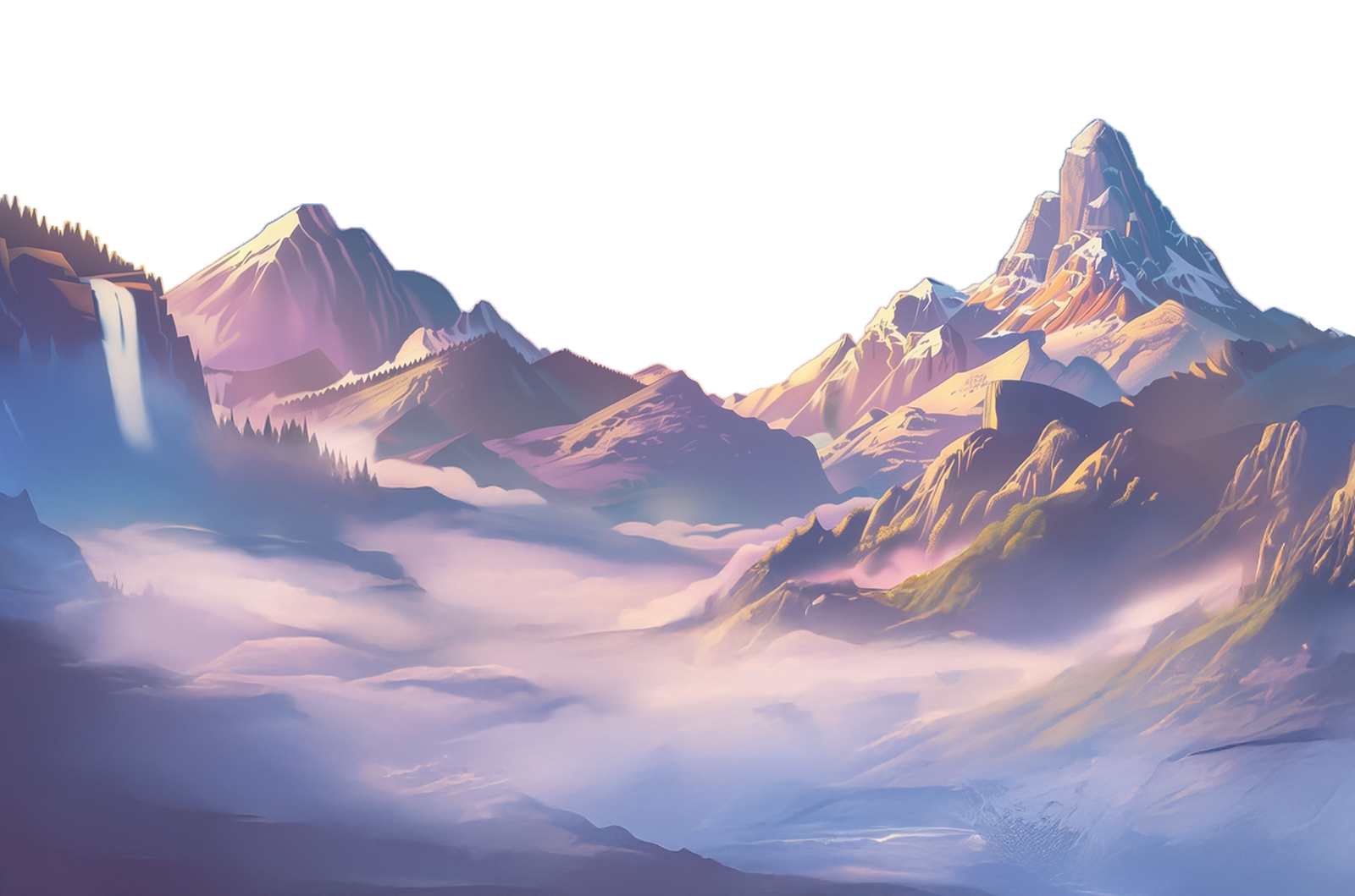 Montagnes lointaines — calque 2